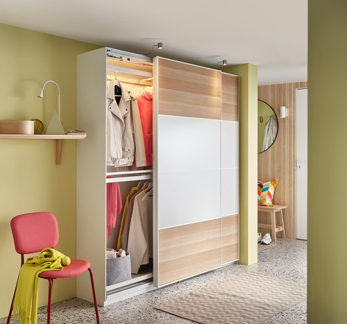PAX Wardrobe frame, white, 75x35x201 cm