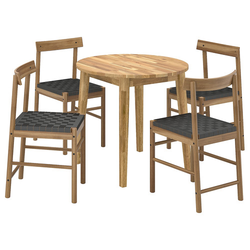 NACKANÄS / NACKANÄS Table and 4 chairs, 80 cm