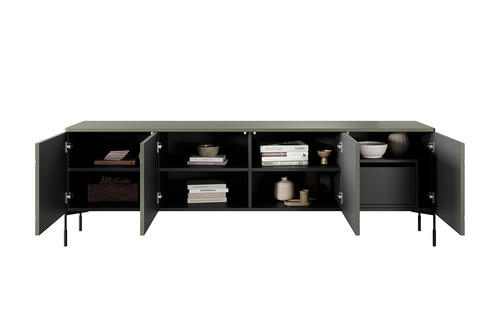 TV Cabinet with Drawer Sonatia 200, olive