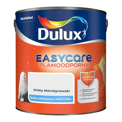 Dulux EasyCare Matt Latex Stain-resistant Paint 2.5l Scandinavian white