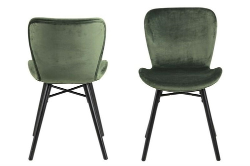 Chair Batilda, velvet, forest green