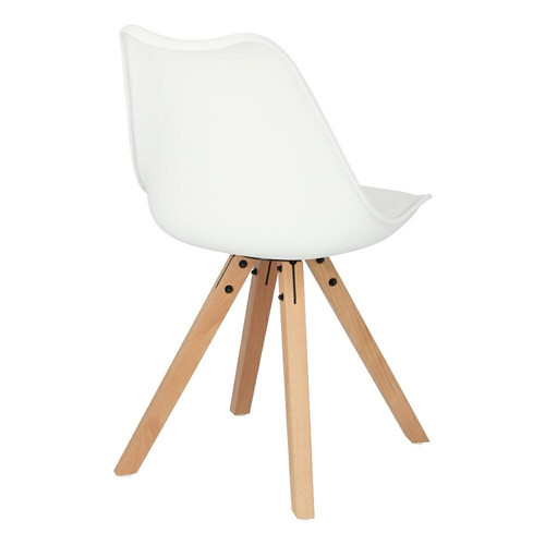 Dining Chair Norden Star Square, natural/white