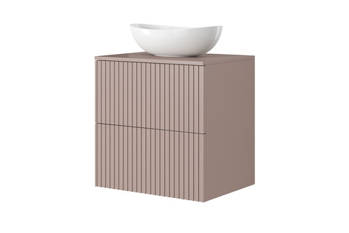 Wall-mounted Wash-basin Cabinet MDF Nicole 60cm, antique pink