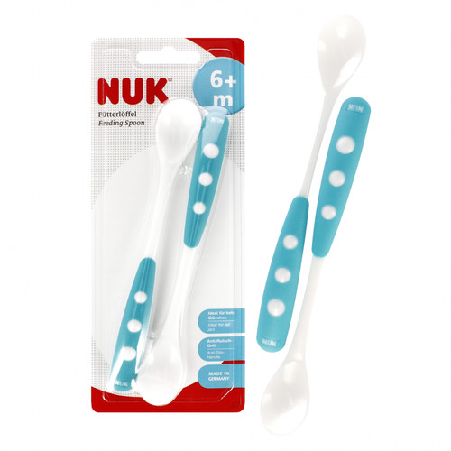 NUK Feeding Spoon 2pcs 6m+, blue