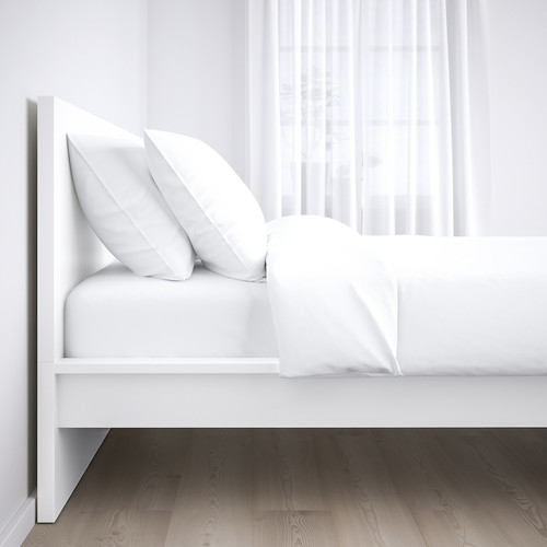 MALM Bed frame, high, white, 140x200 cm