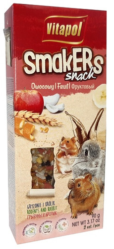 Vitapol Smakers Snack for Rodents & Rabbits - Fruit 2pcs