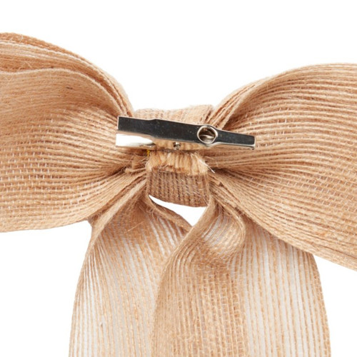 Jute Decorative Bow with Clip