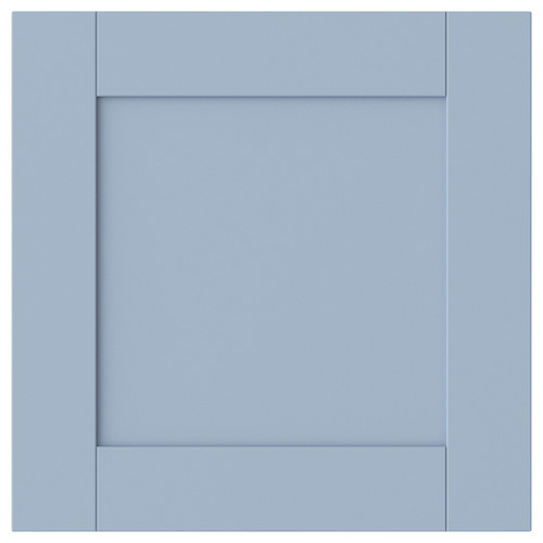 SANNIDAL Door with hinges, blue, 40x40 cm