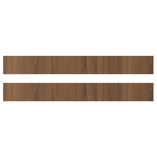 TISTORP Drawer front, brown walnut effect, 80x10 cm