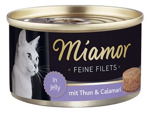 Miamor Feine Filets Dose Tuna & Calamari 100g