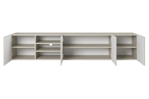 Wall-Mounted TV Cabinet Asha 200cm, cashmere
