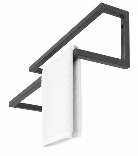 Double Wall-Mounted Towel Rail, graphite