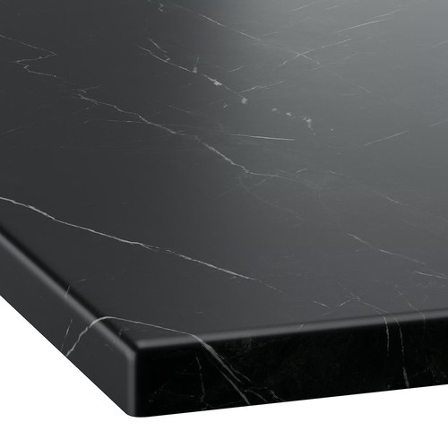 TÄNNFORSEN/VÄSTERSJÖN Wash-stnd w drawers/wash-basin/tap, white/black marble effect, 102x49x79 cm
