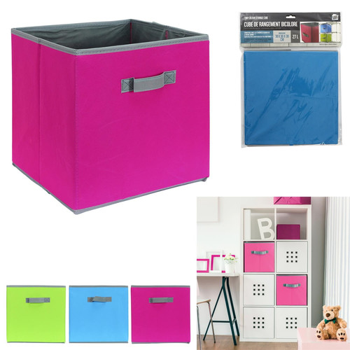 Storage Box Cube Kid, pink