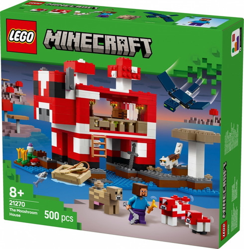 LEGO Minecraft The Mooshroom House 8+