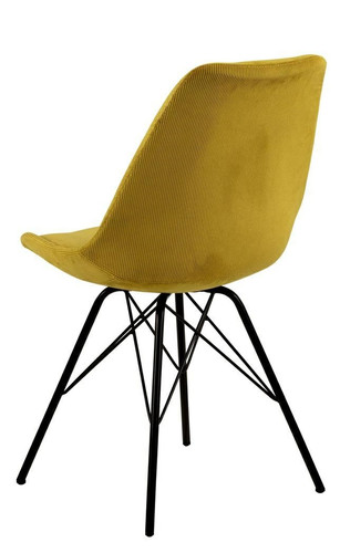 Chair Eris, corduroy, yellow