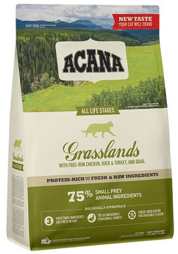 Acana Grasslands Cat & Kitten Dry Food 340g