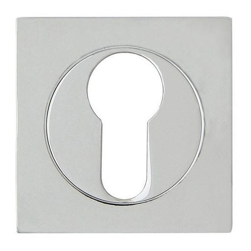 Door Escutcheon Quadro-QR, square, chrome