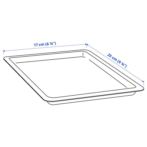 UPPSNOFSAD Lid, black, 25x17 cm