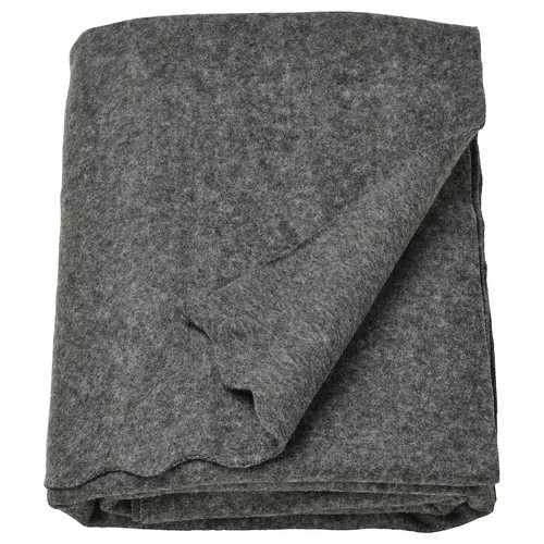 DAGGKÅPOR Throw, dark grey, 130x170 cm
