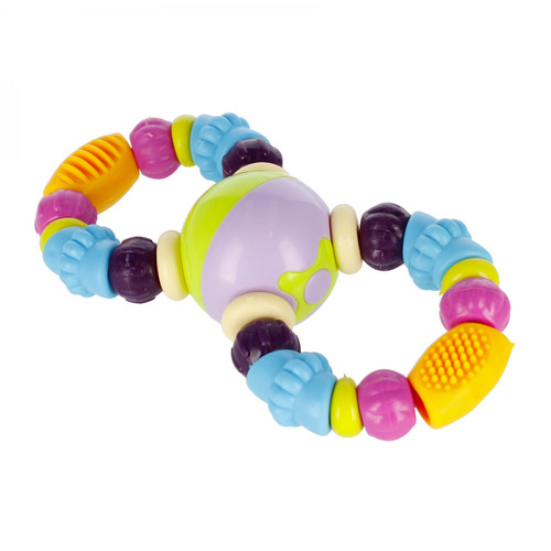 Bam Bam Rattle Beads, assorted colours, 4m+