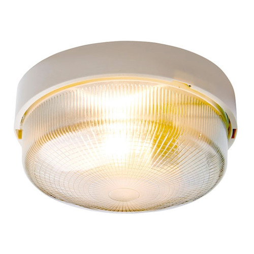 Ceiling Lamp Bulkhead Round 1 x 60 W E27, white