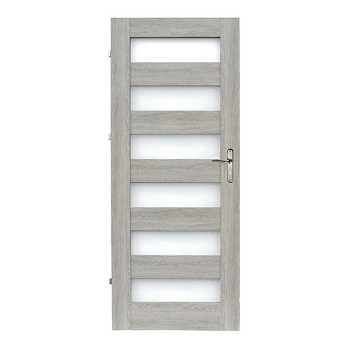 Internal Door Trame 70, left, grey oak