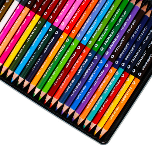 Prima Art Triangular Double-sided Colour Pencils 48 Colours 24pcs