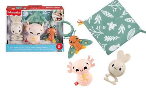 Fisher Price So Many Senses Gift Set, 4 Baby Sensory Toys HRB17 0+