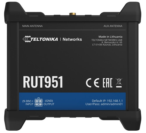 Teltonika Router LTE RUT951 Cat4 3G 2G WiFi Ethernet