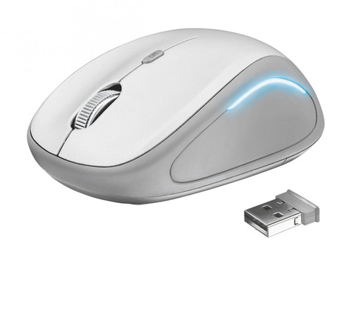Trust Optical Wireless Mouse YVI FX, white