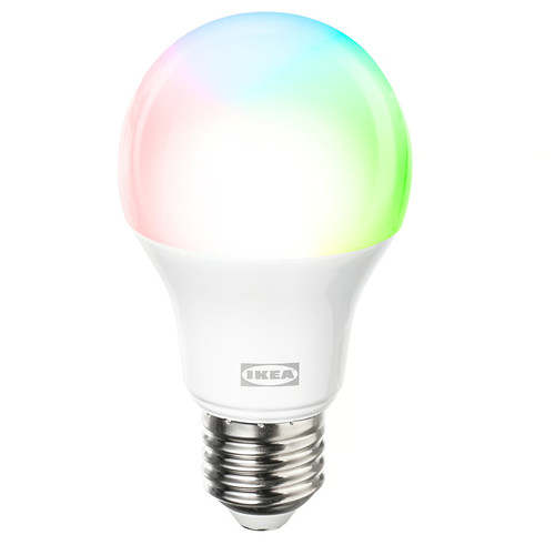 KAJPLATS LED bulb E27 1055 lumen, smart colour and white spectrum/globe opal white
