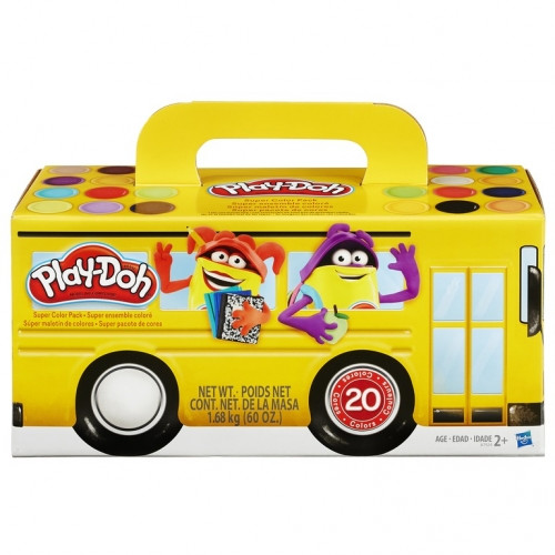 Play-Doh Super Colour Pack 20 Colours, assorted sets, 2+