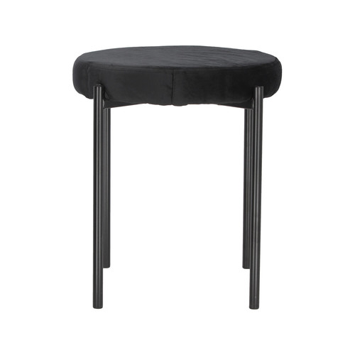 Stool Madonna, velvet, black