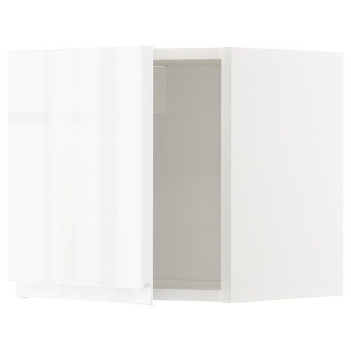 METOD Wall cabinet, white/Voxtorp high-gloss/white, 40x40 cm
