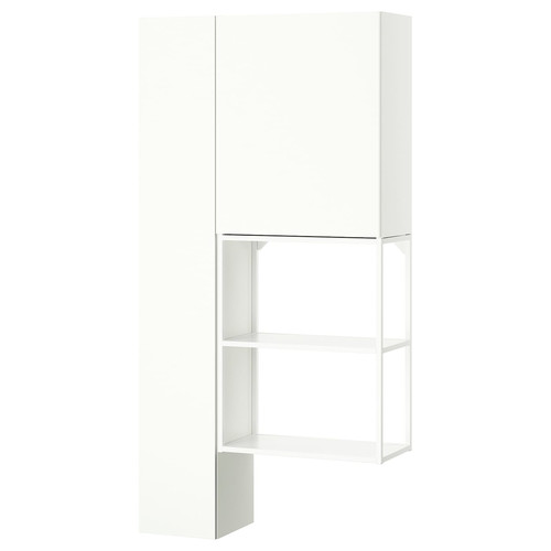 ENHET Storage combination, white, 90x32x180 cm