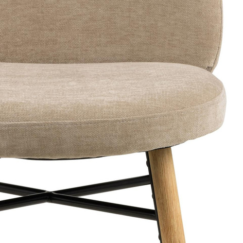 Dining Chair Sophia, beige/oak