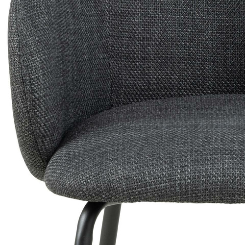 Upholstered Chair Eleanor, dark grey