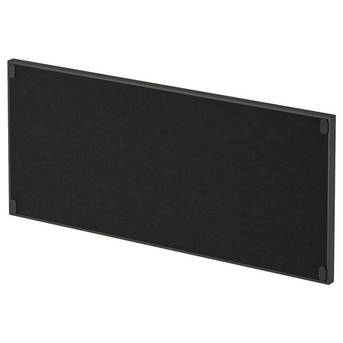 TROTTEN Cab w sliding doors/noticeboard, anthracite, 80x180 cm
