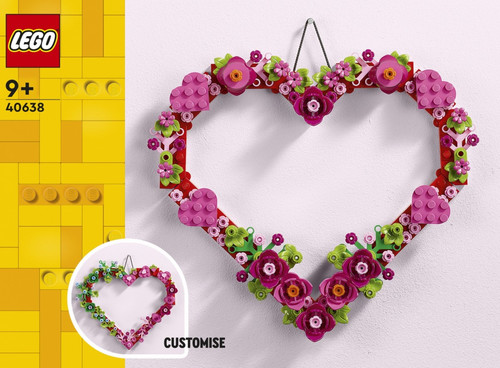 LEGO Heart Ornament 9+