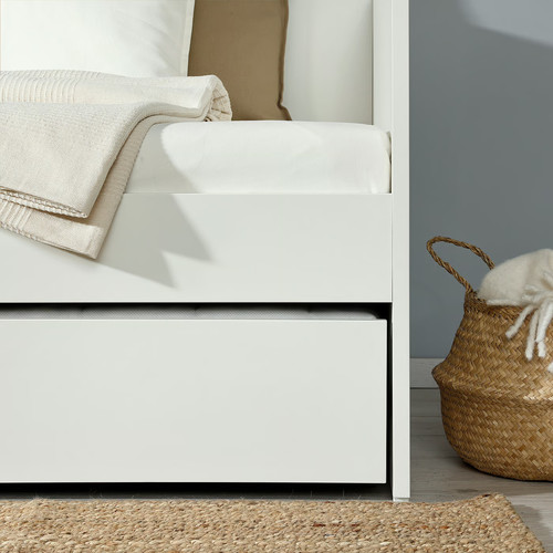 VIHALS Trundle bed, white, 80x200 cm