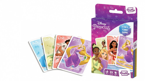 Cartamundi Shuffle Fun Game 4in1 Disney Princess 4+