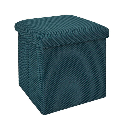 Folding Storage Pouffe Vels Atom, turquoise