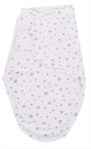 Bo Jungle B-Wrap Baby Wrapping Blanket Blue Stars Small 0-4m