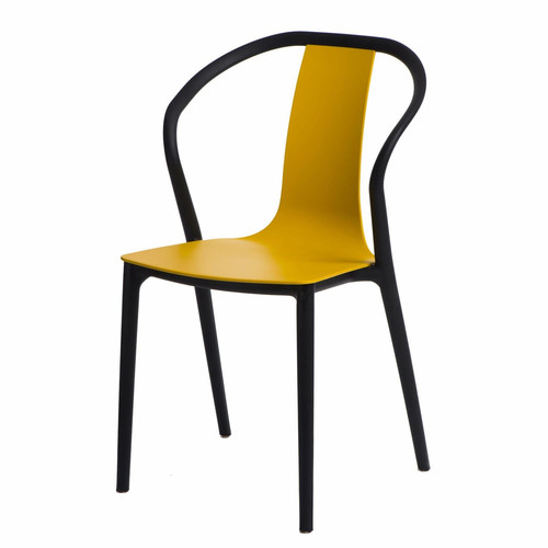 Chair Bella, black/yellow