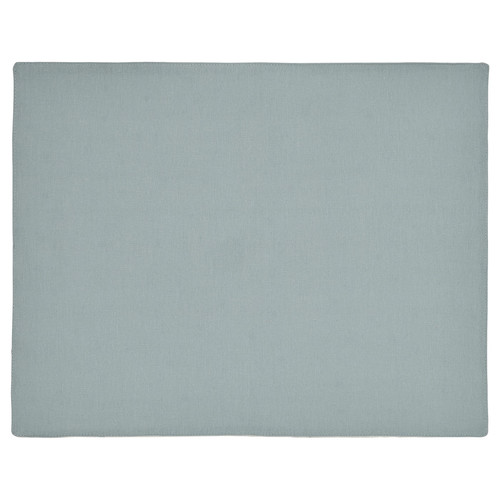 NISSÖGA Place mat, white/light blue, 45x35 cm