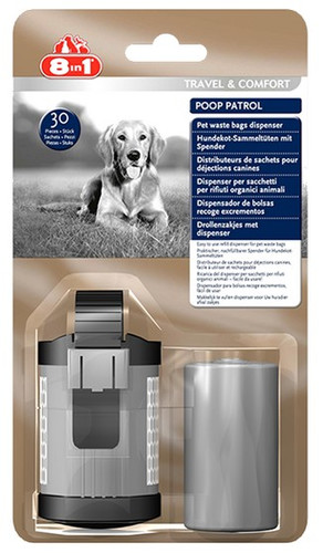 8in1 Waste Bag Dispenser & Refill Bags Poop Patrol