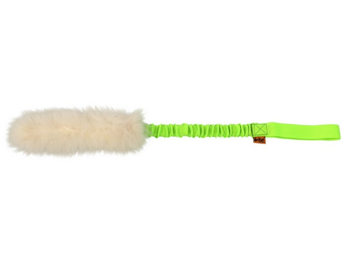 Dingo Wool Bungee Tug Dog Toy, green