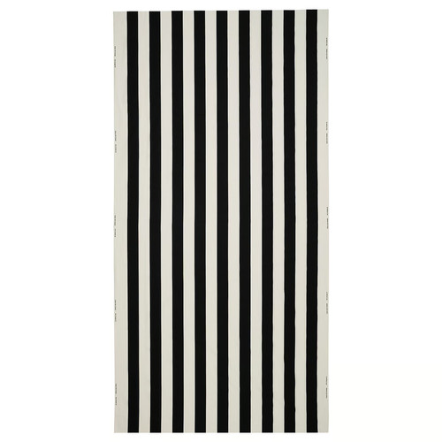 VARGTÖREL Pre-cut fabric, black/white, 150x300 cm