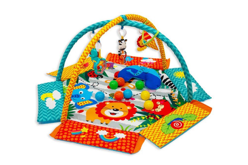 Bo Jungle Playmat Educational Mat Jungle Carnival with 30 Balls